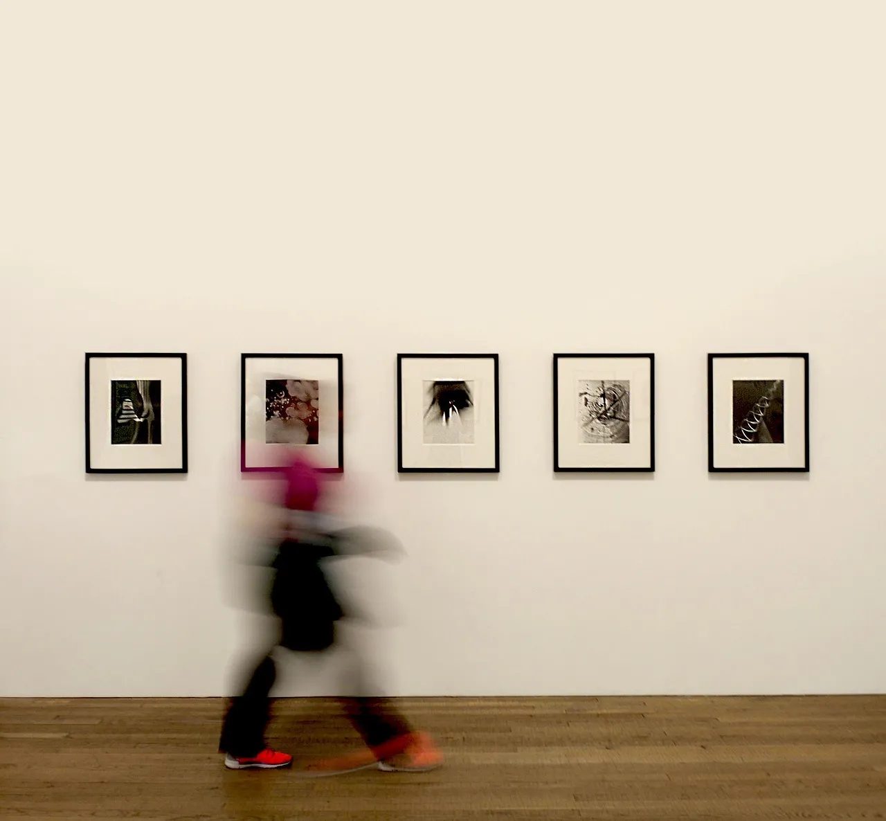 A contemporary art gallery interior
