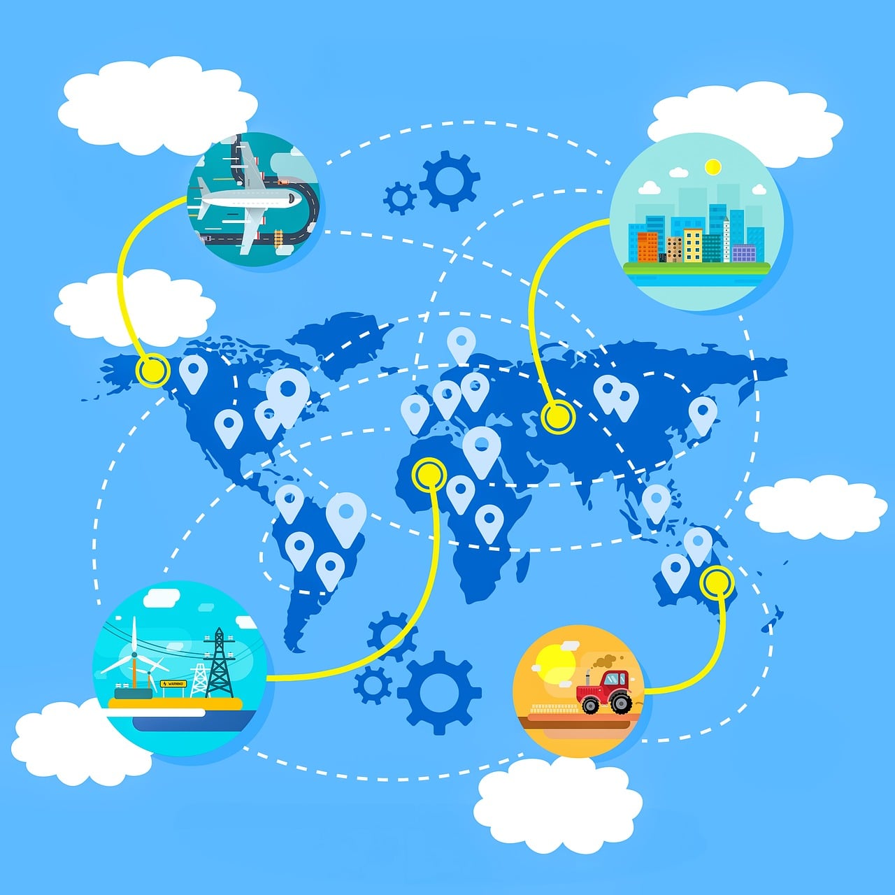 Connected network representing how peer validation builds brand influence in Dagliyan's framework